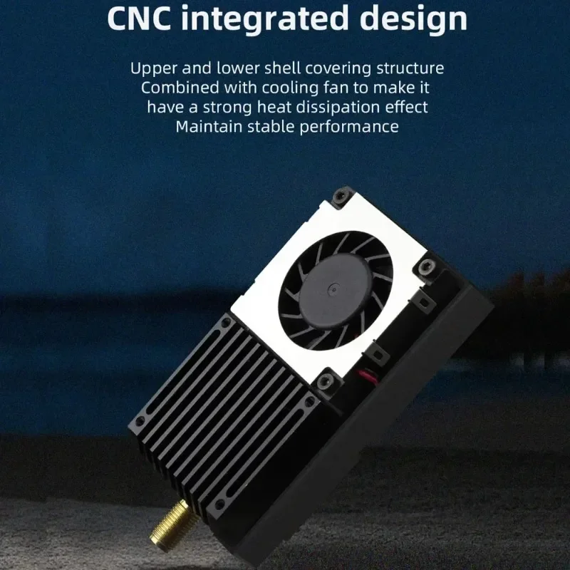 HGLRC 5.8G 5.5W High Power VTX, Long Range FPV Transmitter Adjustable OSD Sink, for Freestyle RC Drone Quadcopter Part