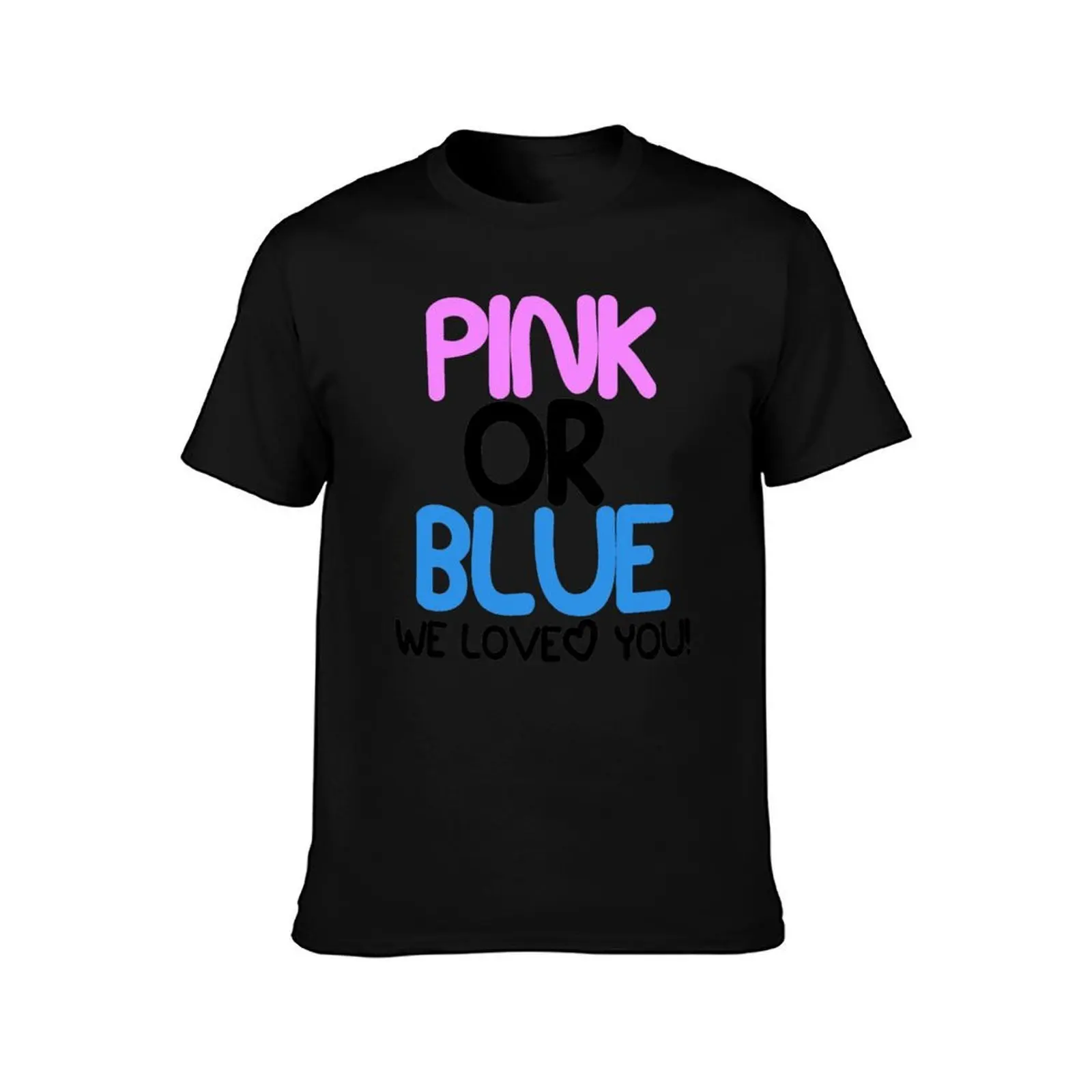 Pink or Blue Baby Gender Reveal T-Shirt Quick Dry Sports Short Sleeve Tee