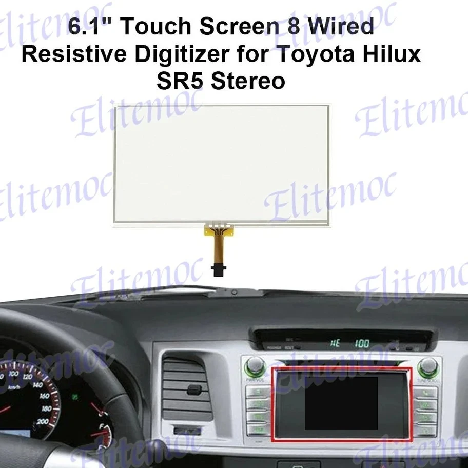 

LA061WQ1(TD)(04) 6.1" Touch Screen Digitizer For Toyota Hilux SR5 Stereo 2013-2018 Repair Replacement
