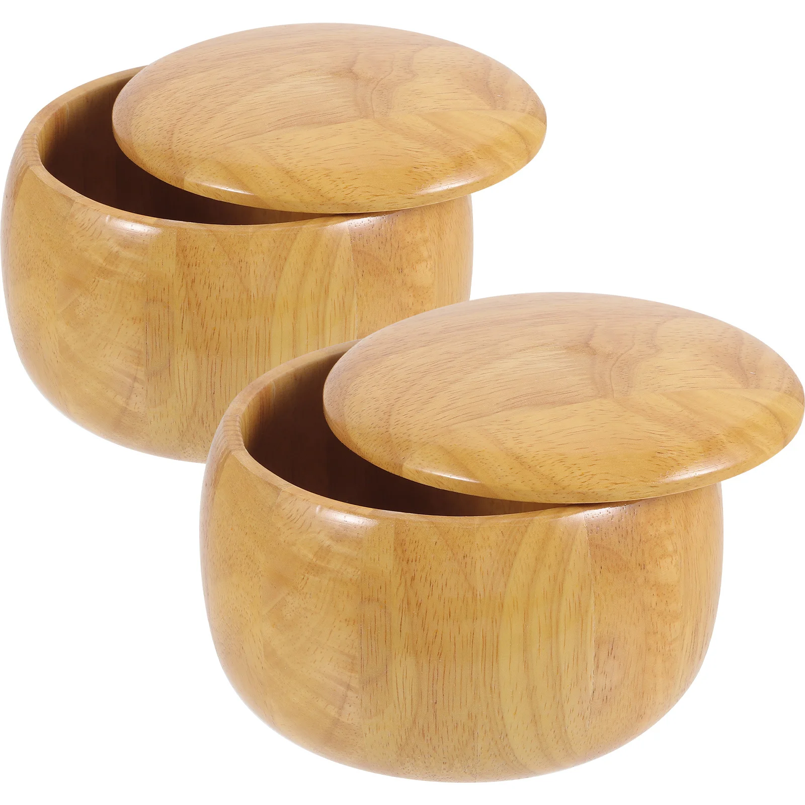 

2Pcs Wooden Chess Stones Holder High Quality Craftsmanship Large Capacity Durable Lightweight Storage Container