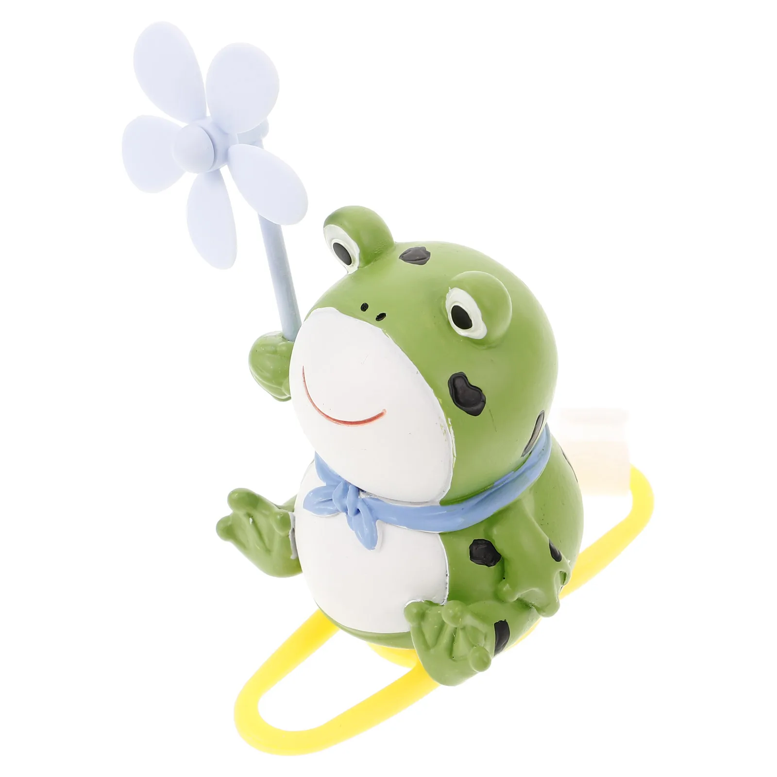 

Cute Frog Windmill Bike Handlebar Decor Electric Motorbike Accessories Durable Plastic Spinning Propeller Easy