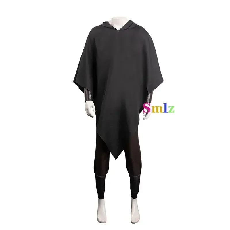 Anime Puss Cosplay Death Wolf Costume Outfit Black Hoodie Cloak Pants Boots Set Halloween Carnival Party Suit