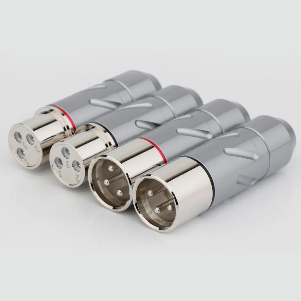 Monosaudio xm700gr/xf700gr banhado a ouro cobre puro 3pin fêmea xlr plug conector de equilíbrio jack alta fidelidade áudio microfone adaptador cabo dac