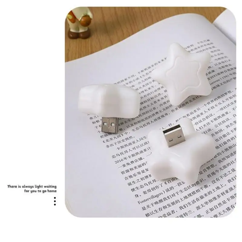 Mini USB LED Night Light Wireless Night Light Recharge Bedroom Bedside Kitchen Lamp Cartoon Decoration Table Lamp For Kids Gift