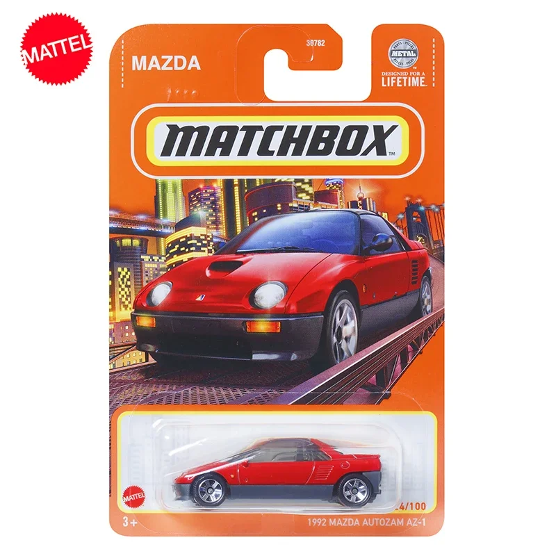 Original Mattel Matchbox Car 1/64 Metal Diecast 1992 Mazda Autozam AZ-1 Vehicle Model Toys for Boys Collection Birthday Gift