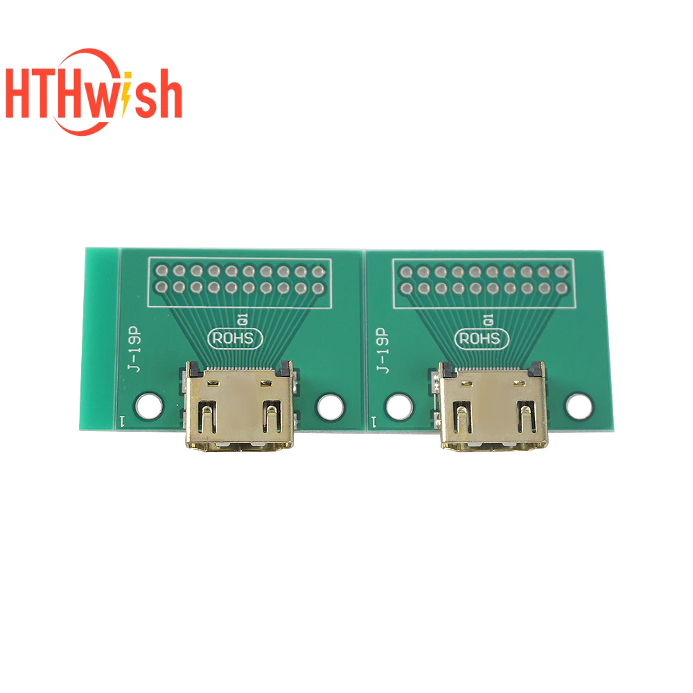 2/4pcs 19Pin Female Socket Test Board Module PCB Socket Connector Female Seat Test Female Seat Golden-plated