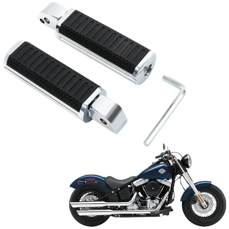 For Harley Softail Slim Fat Boy 114 Heritage Classic Low Rider Street Bob 2018-2023 Passenger Rear Foot Pegs Footrest Motorbike