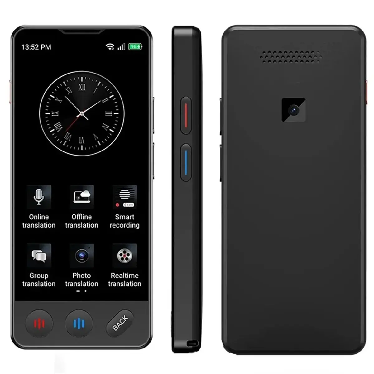 

DT90 New AI Voice Accurate ChatGPT Translator Touch Screen Support 140 Languages Photo Offline Record Fast Translation