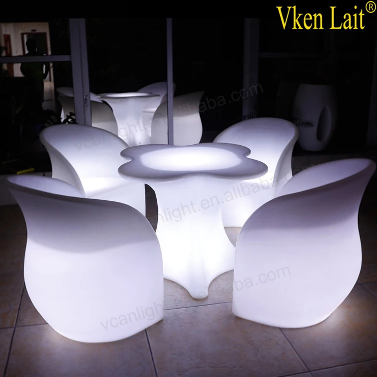 Illuminated LED Chair Portable Inflatable hard Sofa Lounge Chair for Living