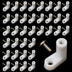 50Pcs L Type Mounting Feet With 100Pcs Screws For Jamma Mame Game PCB Board Raspberry Pi High Quality White Plastic Accessories