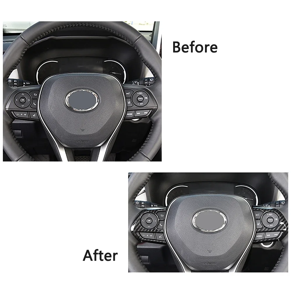 For Toyota Corolla 2019 2024 Car Interior Accessories Refit Central Console Dashboard Trim Part Modify Carbon Fiber Color Change