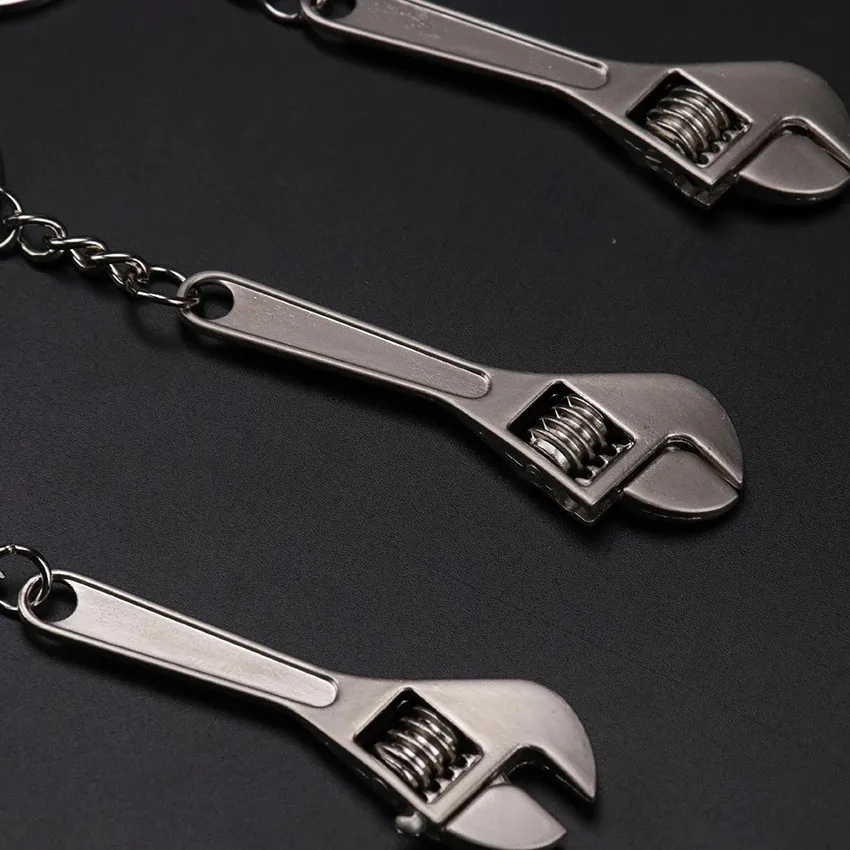 3.2cm Mini Wrench Mini Adjustable Wrench Key Chain Adjustable Metal Spanner Creative Cute Metal Keyring Keychain Tool Hand Tool