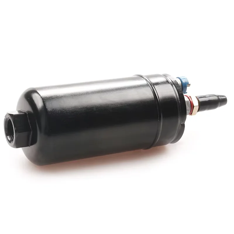 0580254044 Universal 12V Aluminum Inline External Electric Fuel Pump for Supercharged Engines Black FP-1033