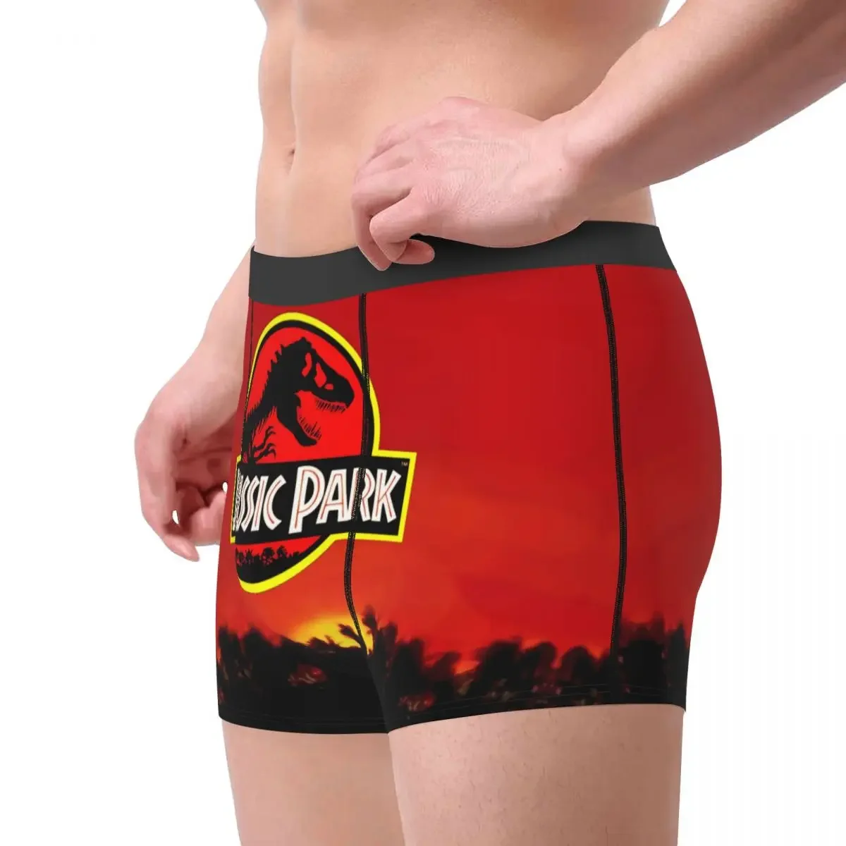 مخصص ديناصور بارك الجوراسي سراويل بوكسر ل ثلاثية الأبعاد مطبوعة الخيال العلمي الخيال فيلم سراويل داخلية تنفس السروال #3
