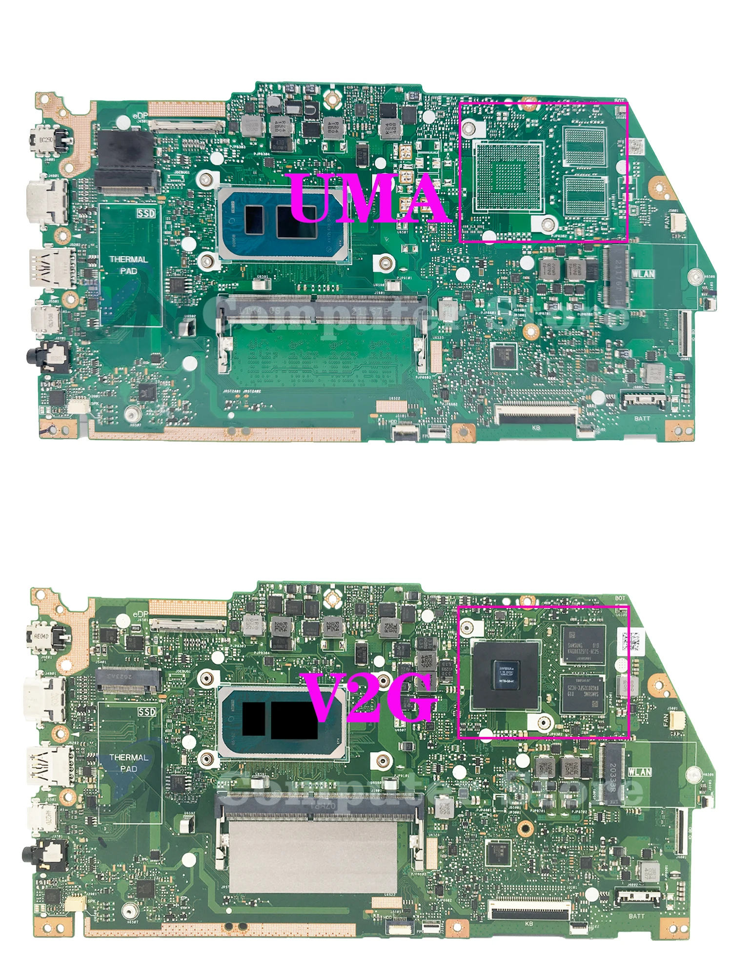 Imagem -02 - Placa-mãe Portátil para Asus X513e X513ep R513e K513e F513e A513e X513eq Uma V2g i3 i5 i7 11ª Geração Ram m4 gb 8gb