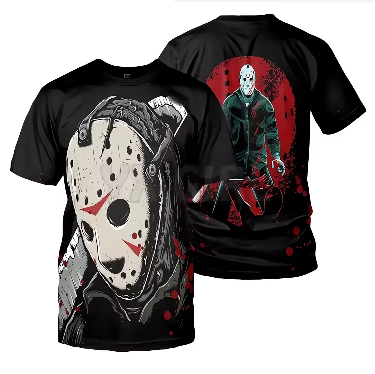 

2024 Summer Hot Sale Leatherface Horror Halloween 3D Full Print Casual and Comfortable T-shirt for Both Men and Women