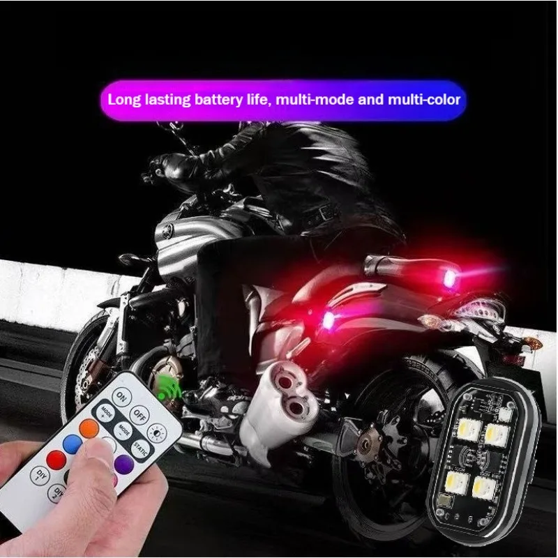 

Car Truck RC Aircraft Drone Wireless LED Strobe Lights with Remote Control,Wireless LED Warning Lights 8 Colors USB Charge New
