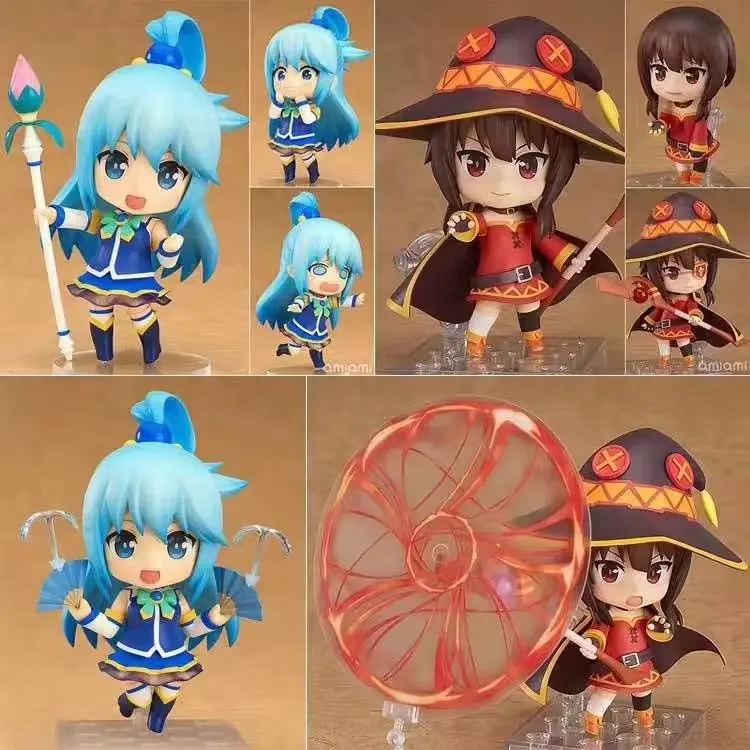 

Megumin 725 Aqua 630 Joint Movable Anime Action Figure Model Collection Cartoon Figurine Toys For Friend gifts