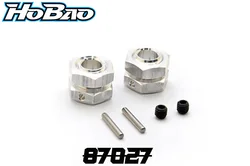 Original OFNA/HOBAO RACING 87027 Wheel Hub & Nut, 2 SETS for 1/8 HYPER 7 TQ / PBS/VS/SS/CAGE/8.5/9/STAR BUGGY/TRUGGY