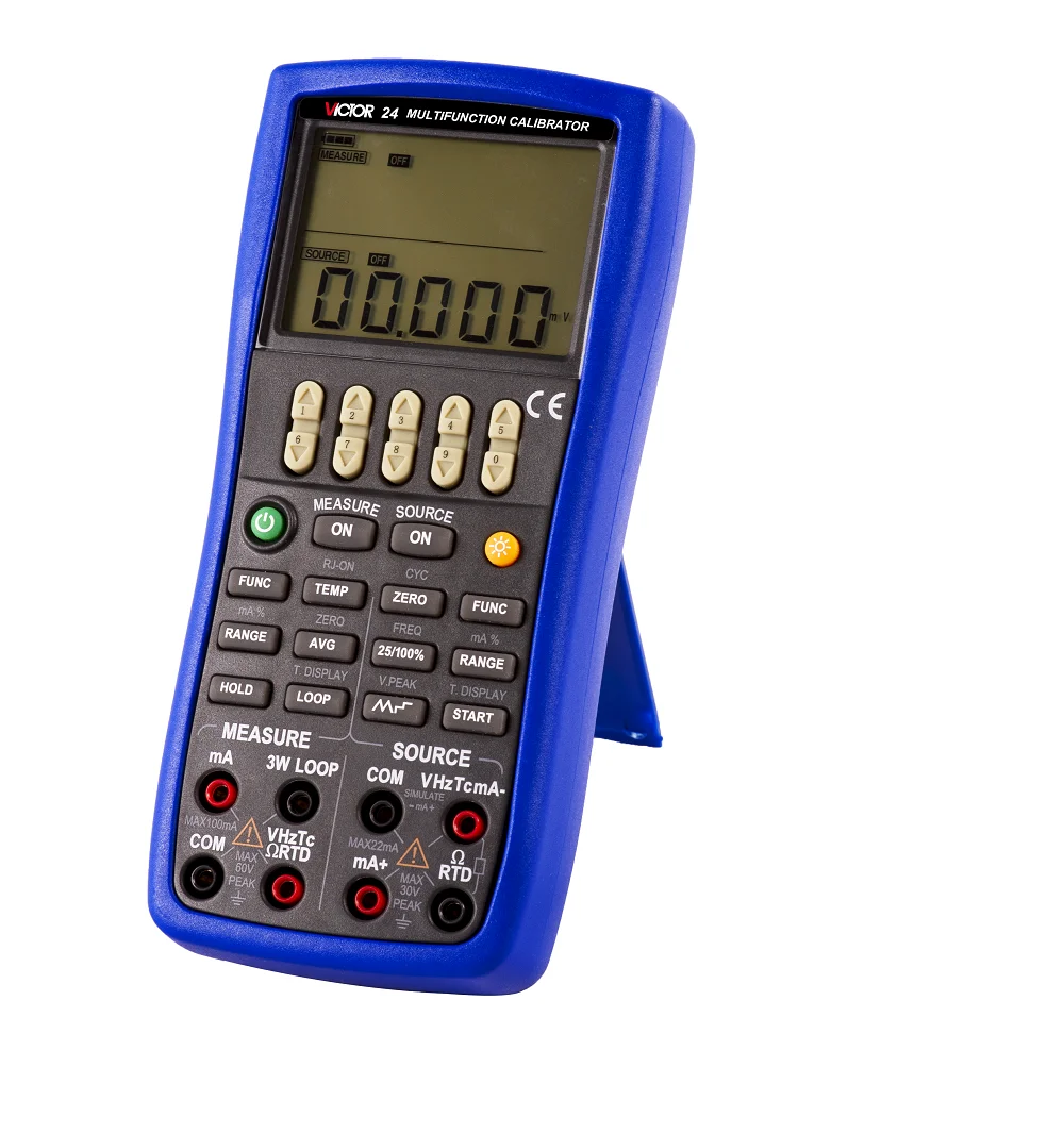 VICTOR 24 Multifunction Process Calibrator RTD Source Measure And Source Output Calibrtator Temperature Monitoring Calibrator
