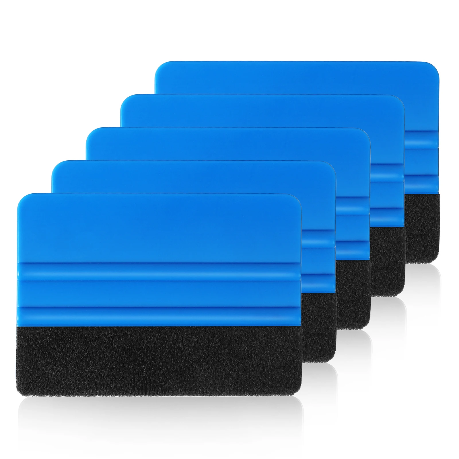 

5PCS Felt Edge Squeegee Vinyl Wrap Application Bubble Removal Tools Window Tint Wrapping Tool Car Styling Sticker Accessories