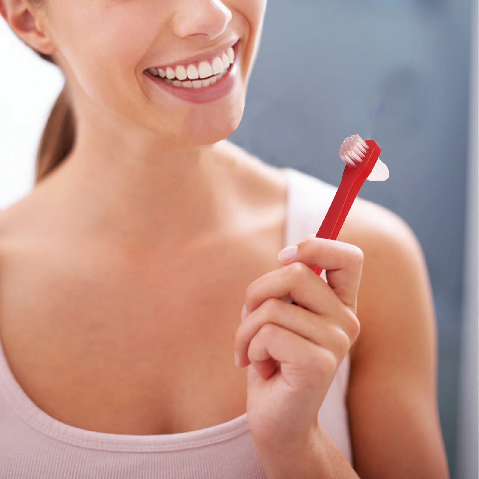 

3Pcs Adult Denture Brush Small Head Medium Elastic Bristles Toothbrush for Braces Denture Cleaning Oral Tool Small Toothbrush