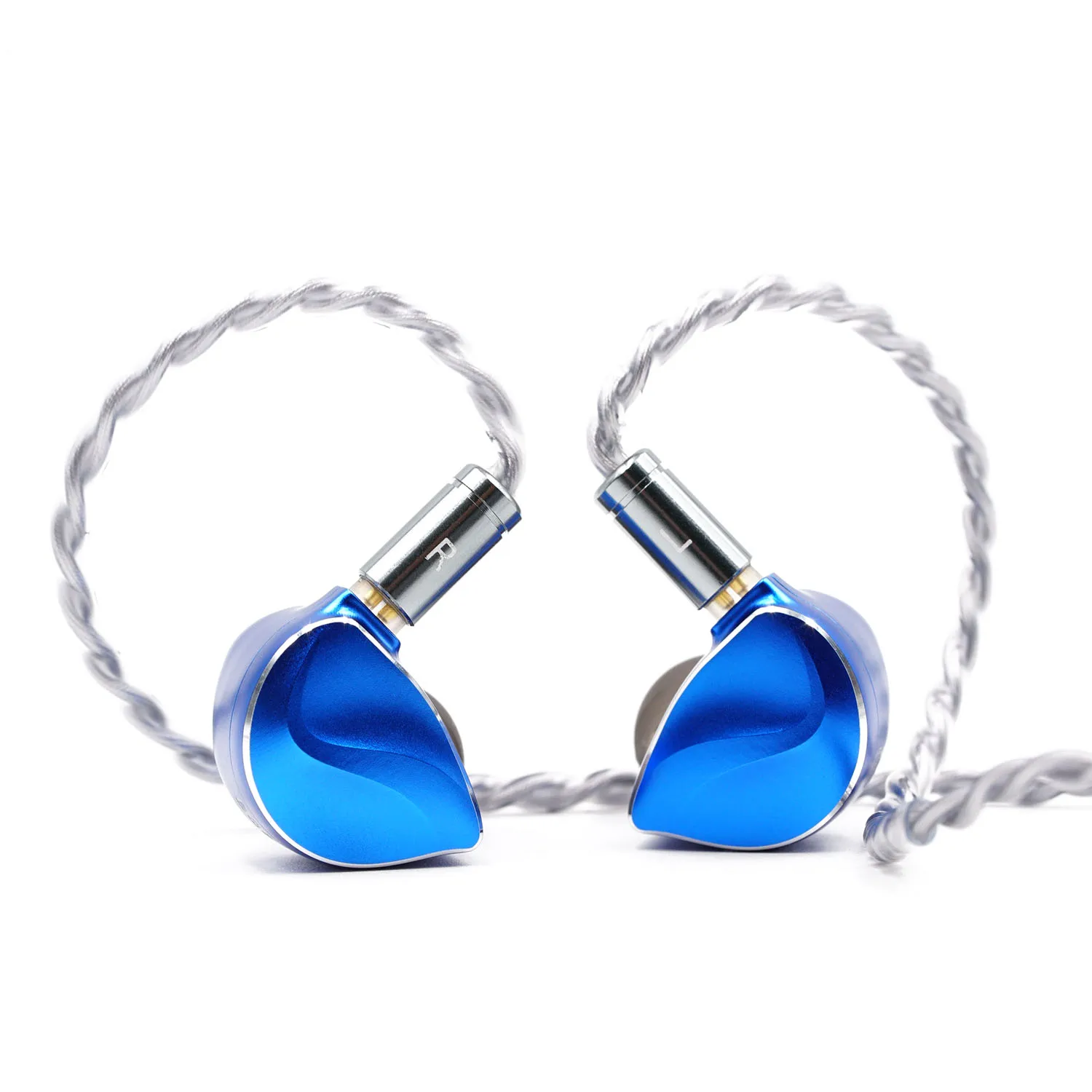 

BQEYZ Winter Ultra In Ear Monitor Hybrid Dynamic Driver with PZT Bone Conduction HiFi IEM for Audiophile Blue Wired Headphone