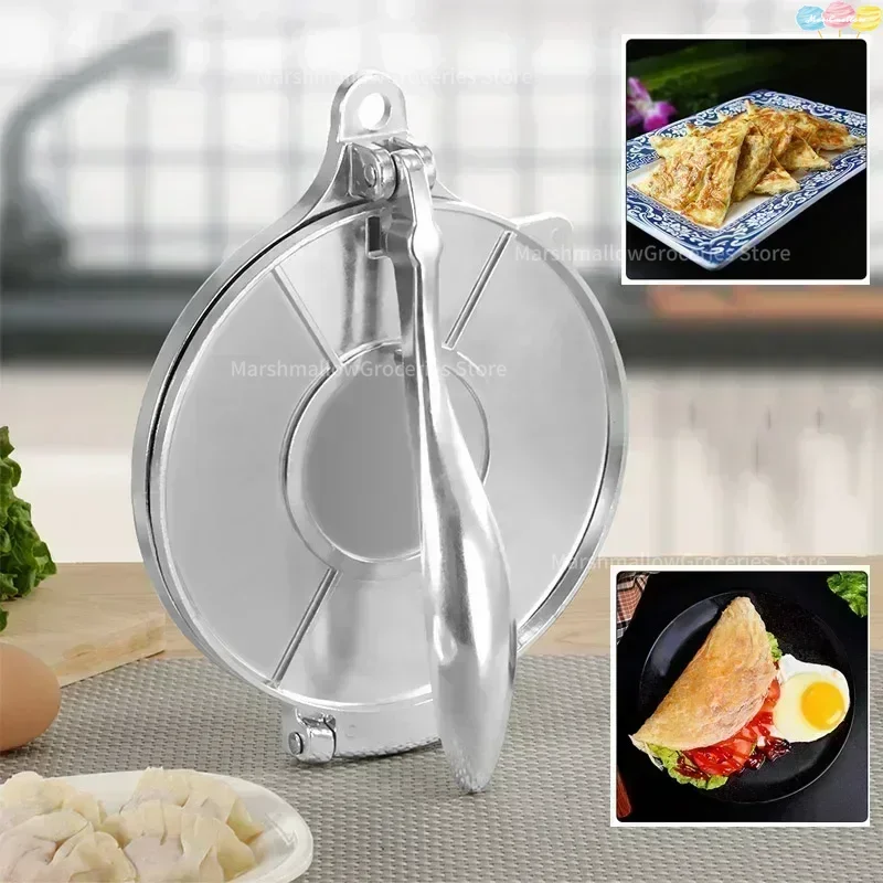 Prensa para Tortillas DIY de 16/20 cm, de Aleación de Aluminio, Manual, para Prensar Masa de Tortillas de Maíz, Utensilios de Cocina, Accesorios para Hornear