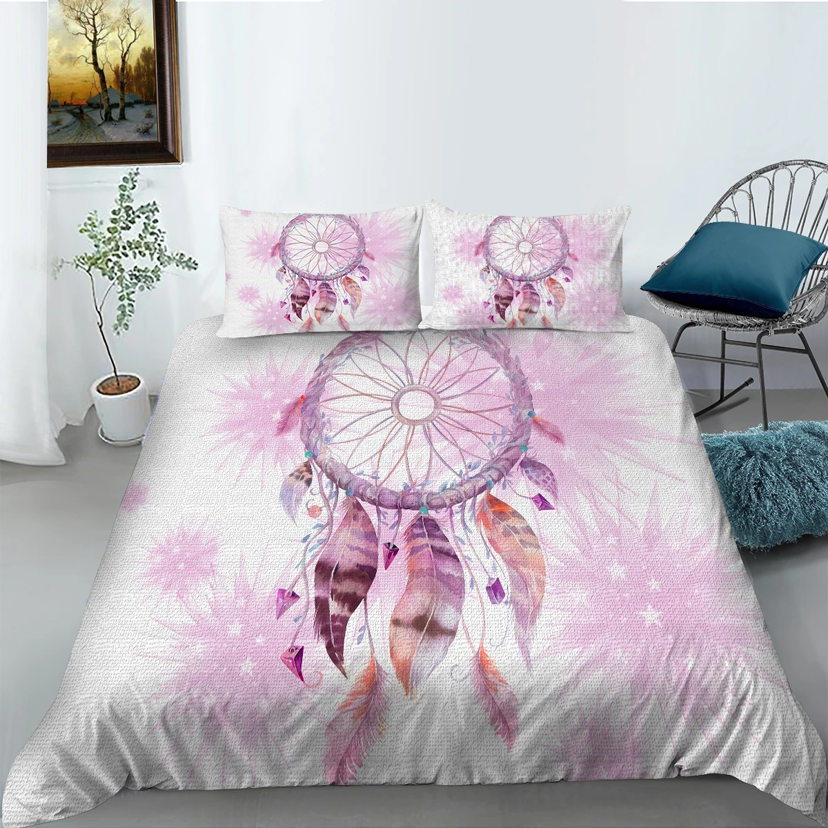 

Luxury Bedding Set Quilt Cover Home Comforter Cover Set Duvet Cover 3D Dream Catcher