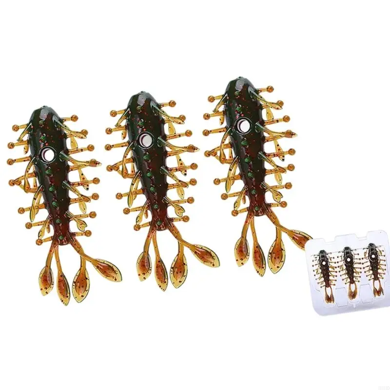3er-Pack Floating Hollows Seegurkenköder Künstliche Köder mit hoher Elastizität und weicher Haltbarkeit für mehr Fischanziehung – Detail 7