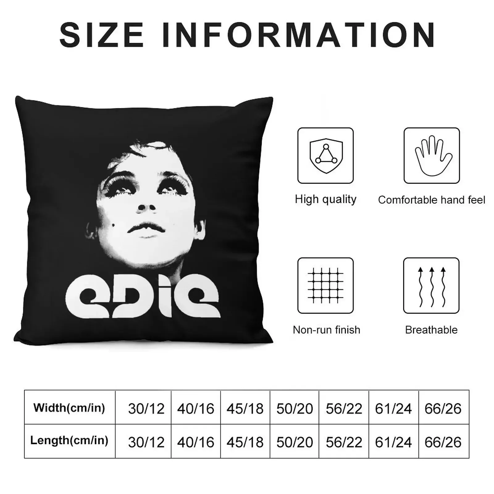 People Call Me Edie Large Retro Vintage Throw Pillow Ornamental Pillow Decorative Cushion pillow