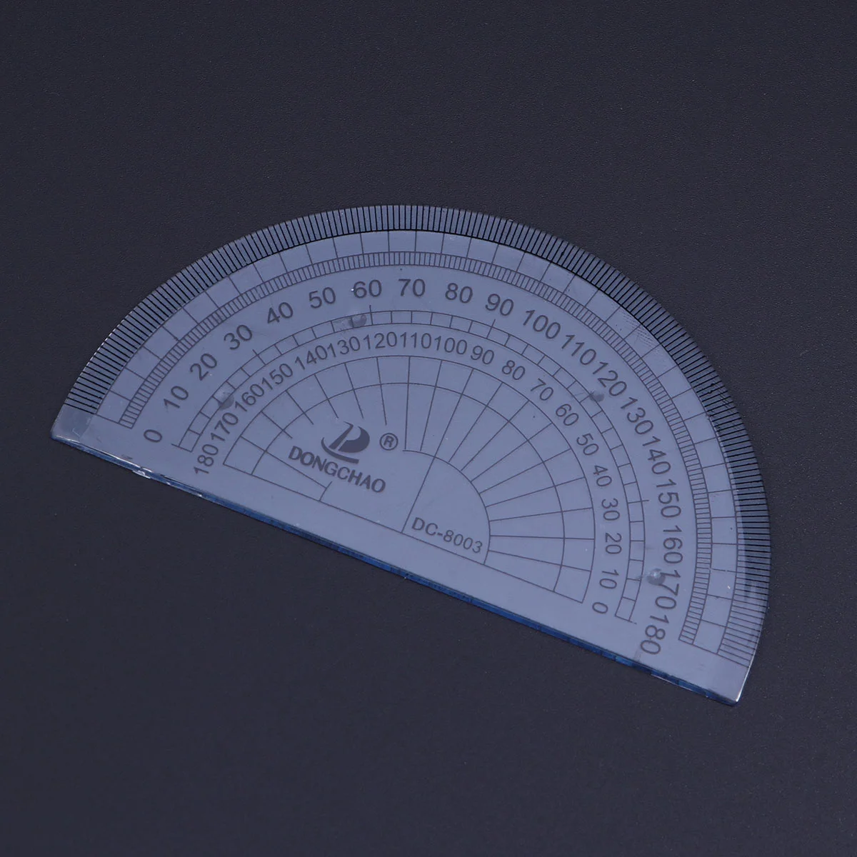 Transportador de matemáticas de plástico transparente, transportador de 180 grados para medición de ángulo, suministros escolares y de oficina para estudiantes, 36 Uds.