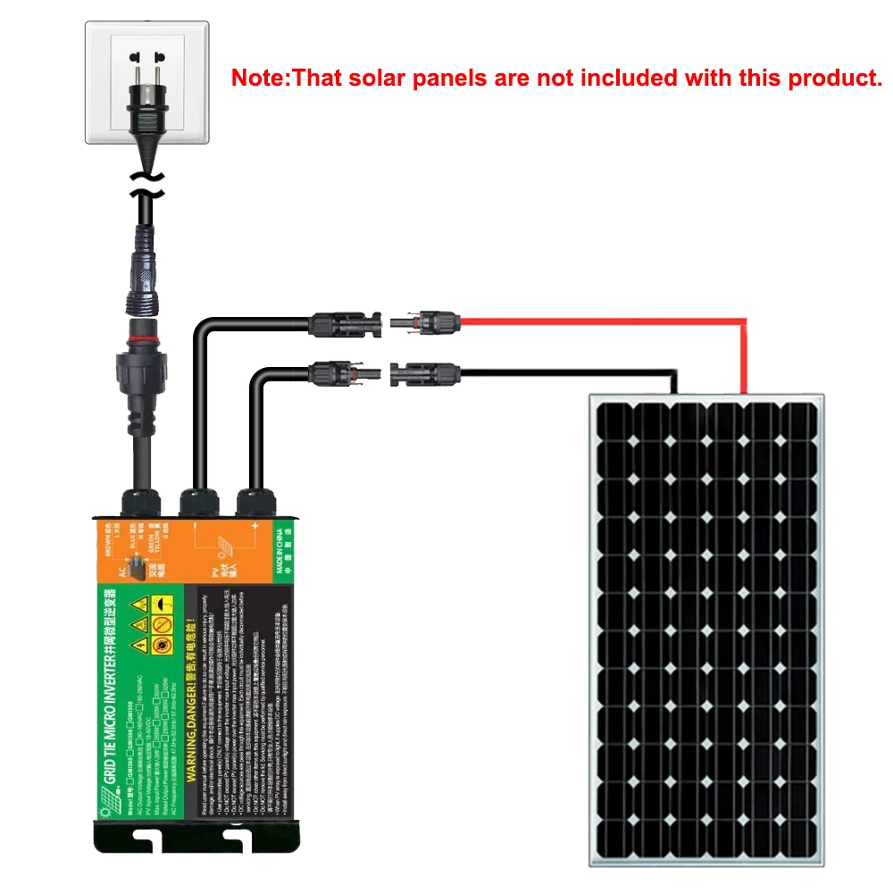 Imagem -02 - Heliotec Mppt Micro Inversor Varanda pv Grid Tie System para Uso Doméstico Dc10.830v Entrada Solar Saída ac 110v240v 120w 150w 180w