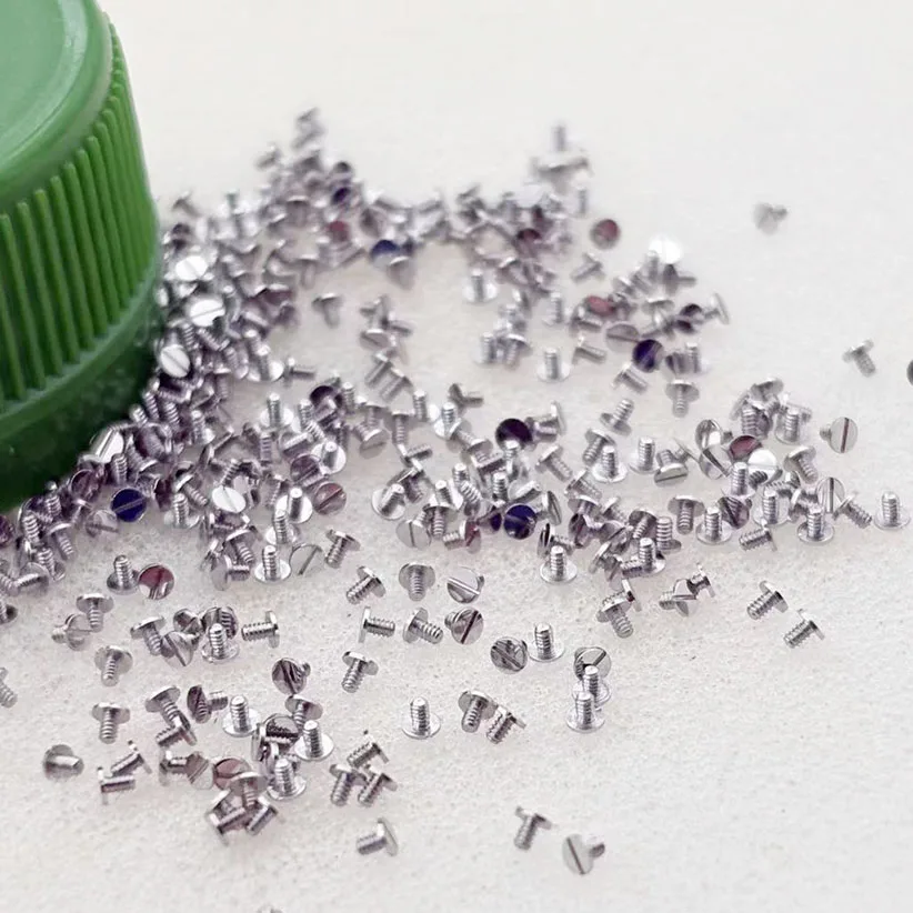 20 /40/ 60/80/100pcs  Watch movement accessories 8200 8215movement upper clamp plate screw pendulum splint screw