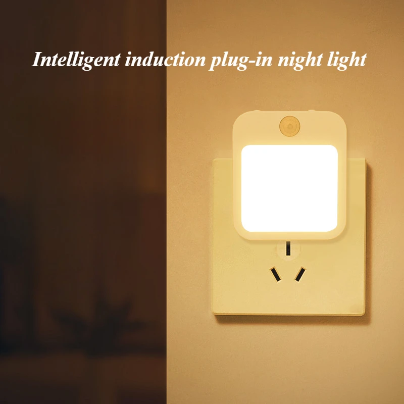 Intelligent Induction Plug-in Infinite Dimming Light Guide Plate Luminous Night Light with Multiple Models To Choose From