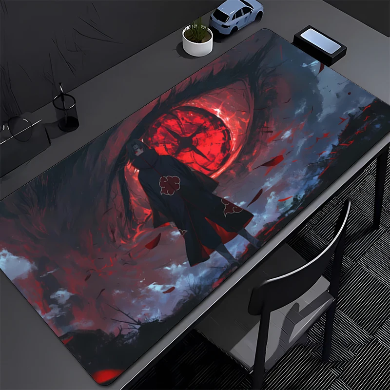 

Mouse Pad big NARUTO Uchiha Itachi Computer Office Game Table Mats Rubber Non-Slip Gaming Keyboard Long Desk Pads Anime Mousepad