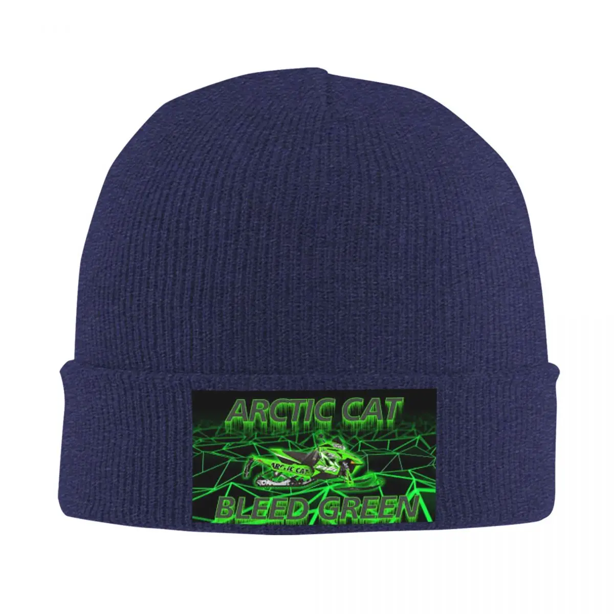 Arctic Cat Warm Knitted Cap Hip Hop Bonnet Hat Autumn Winter Outdoor Beanies Hats for Men Women Adult