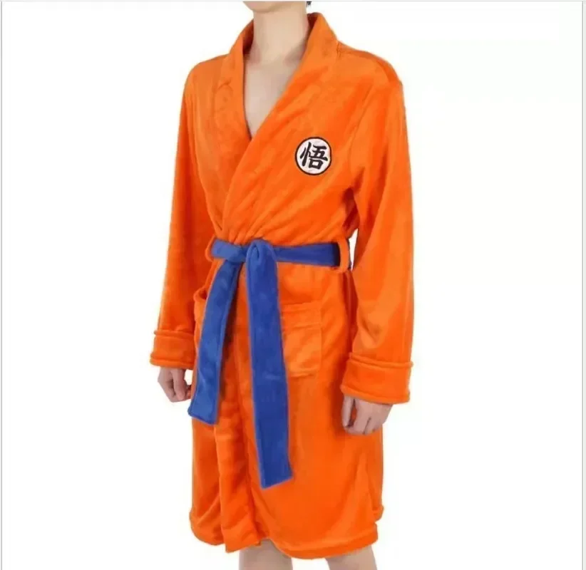 Anime Dragon Ball Z Son Goku Badjas Cartoon Zachte Losse Warme Pyjama Vrouw Man Thuis Kleding Cosplay Verjaardag X-mas Gift Volwassen