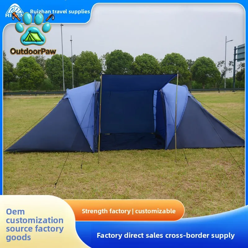 Outdoor camping tent Portable mosquito-proof double-layer rain-proof and sun-proof foldable simple quick-opening automatic
