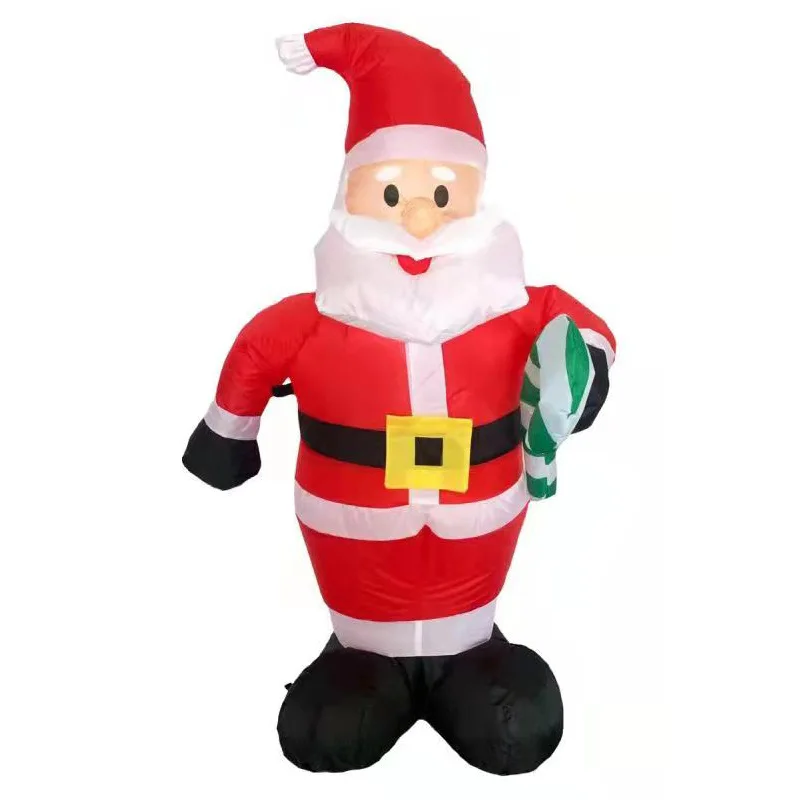 

Christmas Decoration Inflatable Santa Claus with LED Lights Christmas Party Inflatable Model Toy Indoor Outdoor Scene Ornaments