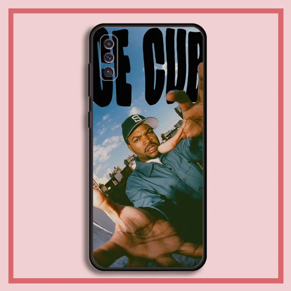 Ice Cube Old School Rapper Phone Case For Samsung S23,23,22,30,21,10,9,Note20 Ultra,Lite,Ultra,5G,Plus,FE,Black Soft Case