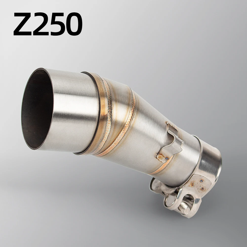 

For Kawasaki Z300 Z250 Ninja 250 300 2013-2016 Slip On Motorcycle Exhaust Modified Middle Link Pipe Stainless Steel Connect 51mm