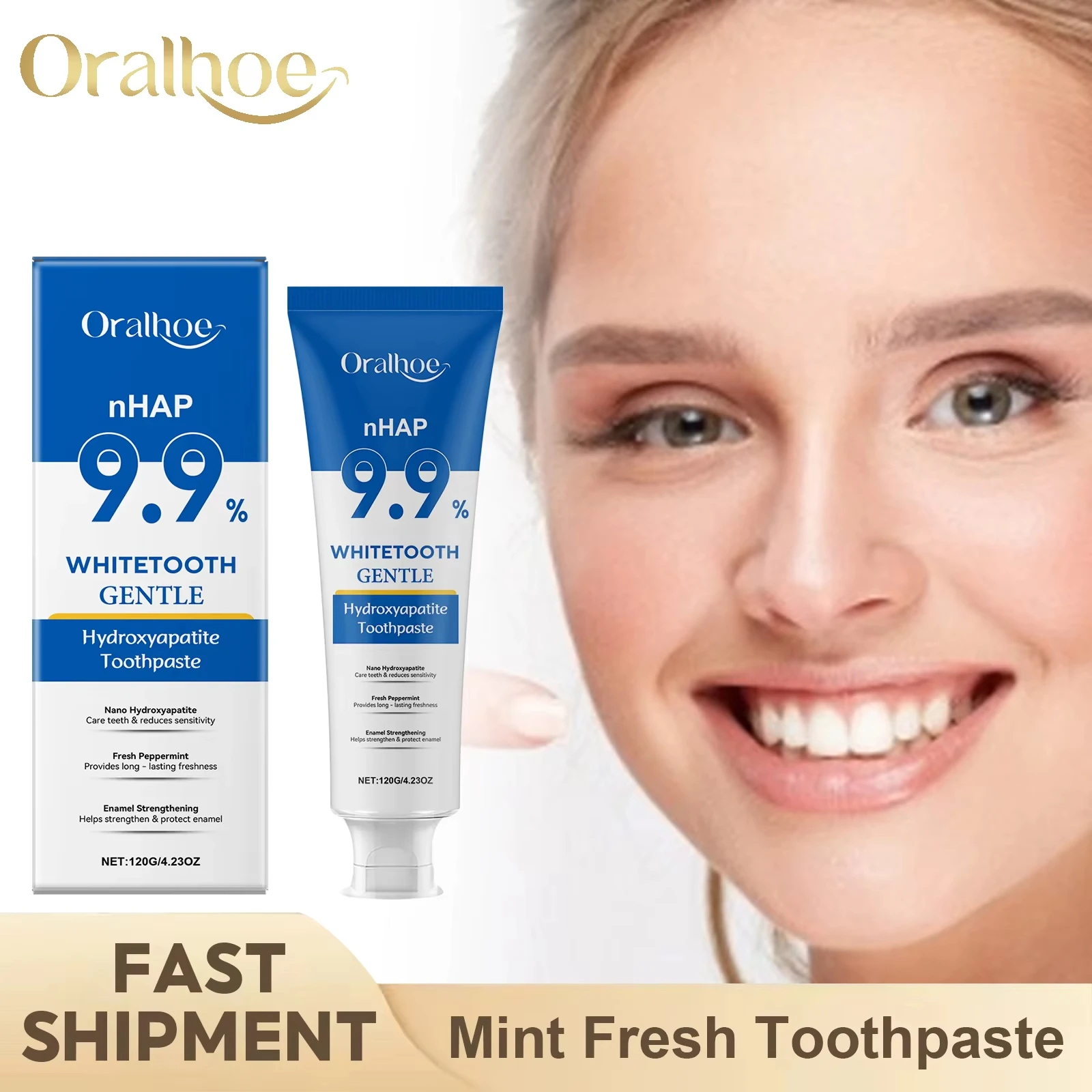 

Зубная паста с 9,9% гидроксифосфатом для чистки полости рта, свежего дыхания, удаления пятен с зубов, стойкий аромат