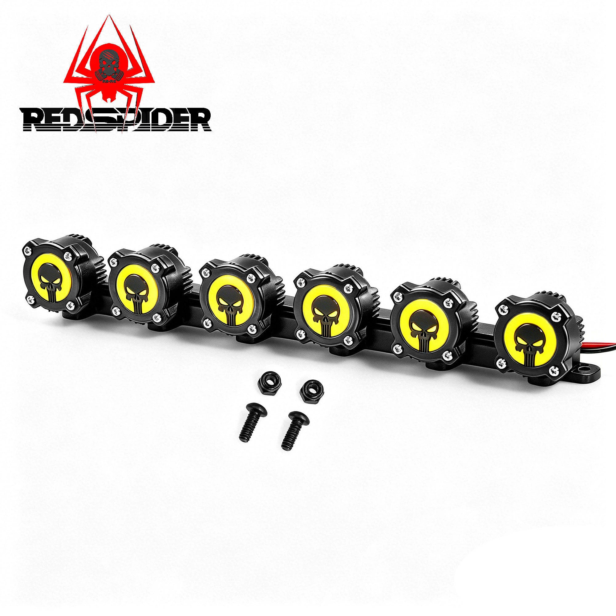 RS Dachleuchten Geisterkopf-Lampe Smiley-Gesichts-Licht für 1/10 1/8 RC Modellauto Crawler Modifikationszubehör – Detail 6