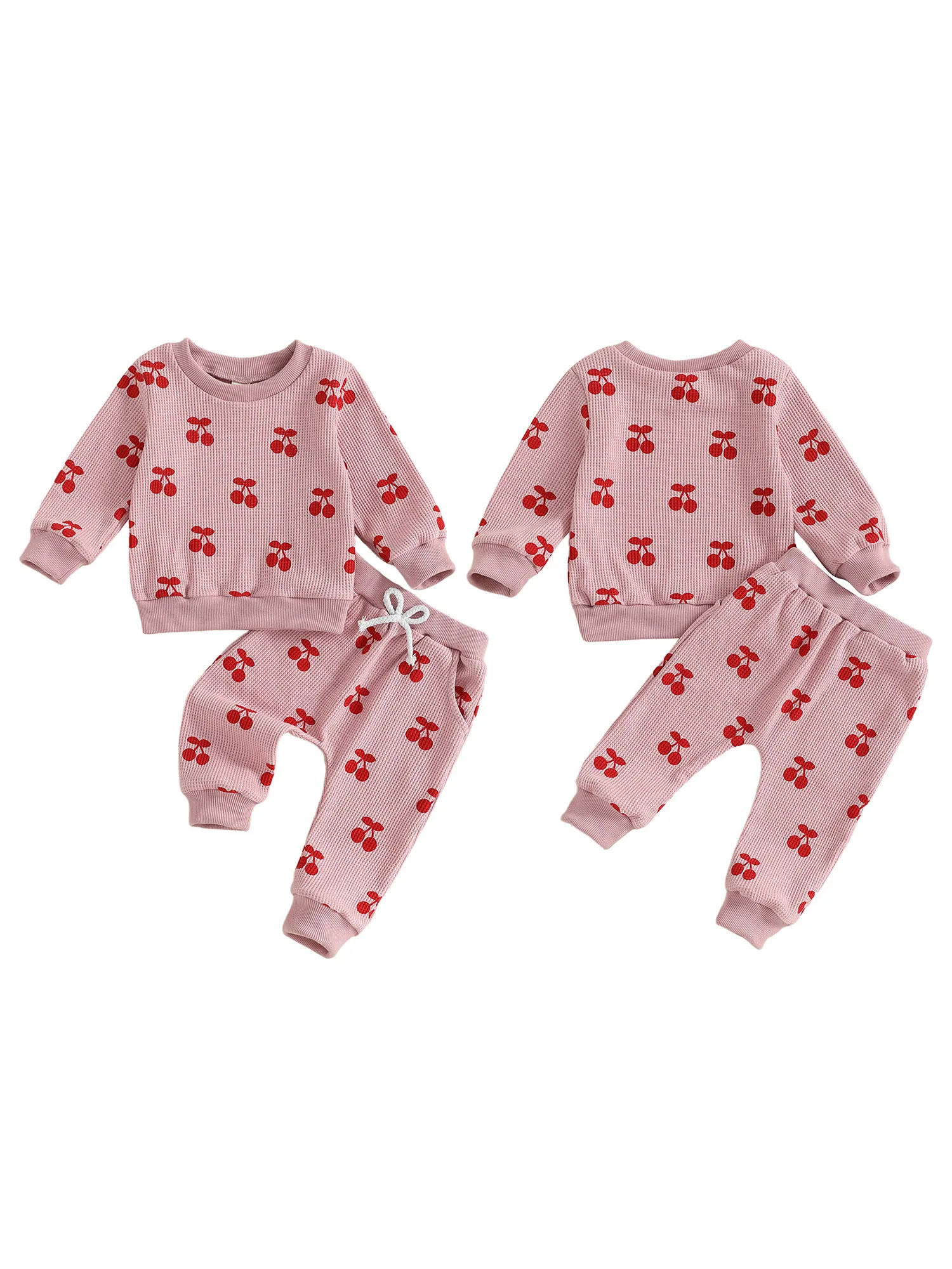 

Очаровательный зимний ансамбль для маленьких девочек, стильный свитер с цветочной вышивкой, одинаковые леггинсы с рюшами по подолу, костюм из двух предметов