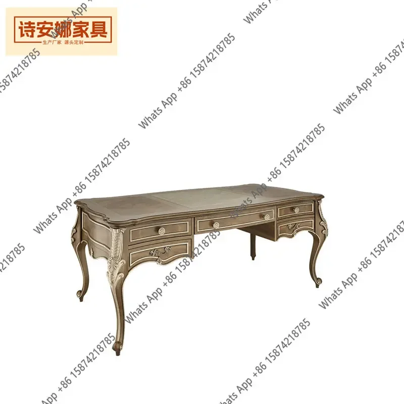 yW Furniture Customized French Style Chanson Series Desk European Desk American Desk Study Room Writing 1