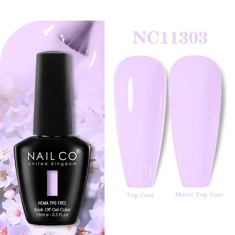 NAILCO 15ml Hema TPO-vrije Gel Nagellak Semi-permanente UV-lak Gel Nagelsalon Design TOP BASE Lak Hybride