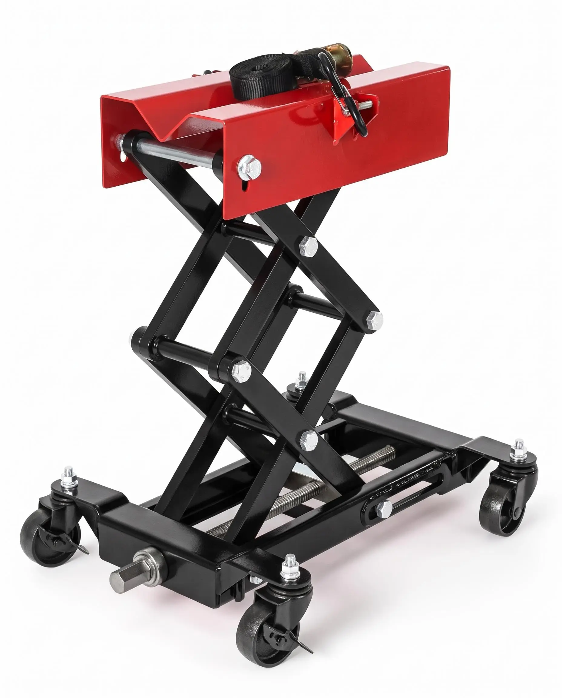 450 lb Low Profile Transmission Jack, Double Scissor Hydraulic Lift 7