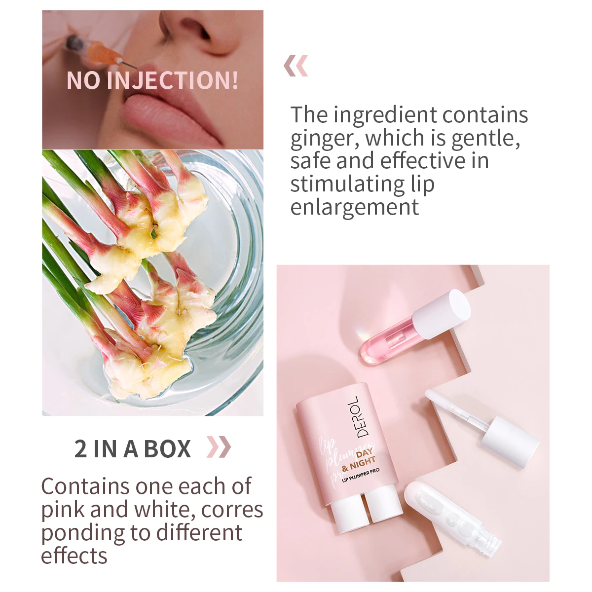 Derol dia noite hidratante lábio plumping batom primer hidratante aquoso brilhante brilho labial espelho geléia longa duração mancha labial
