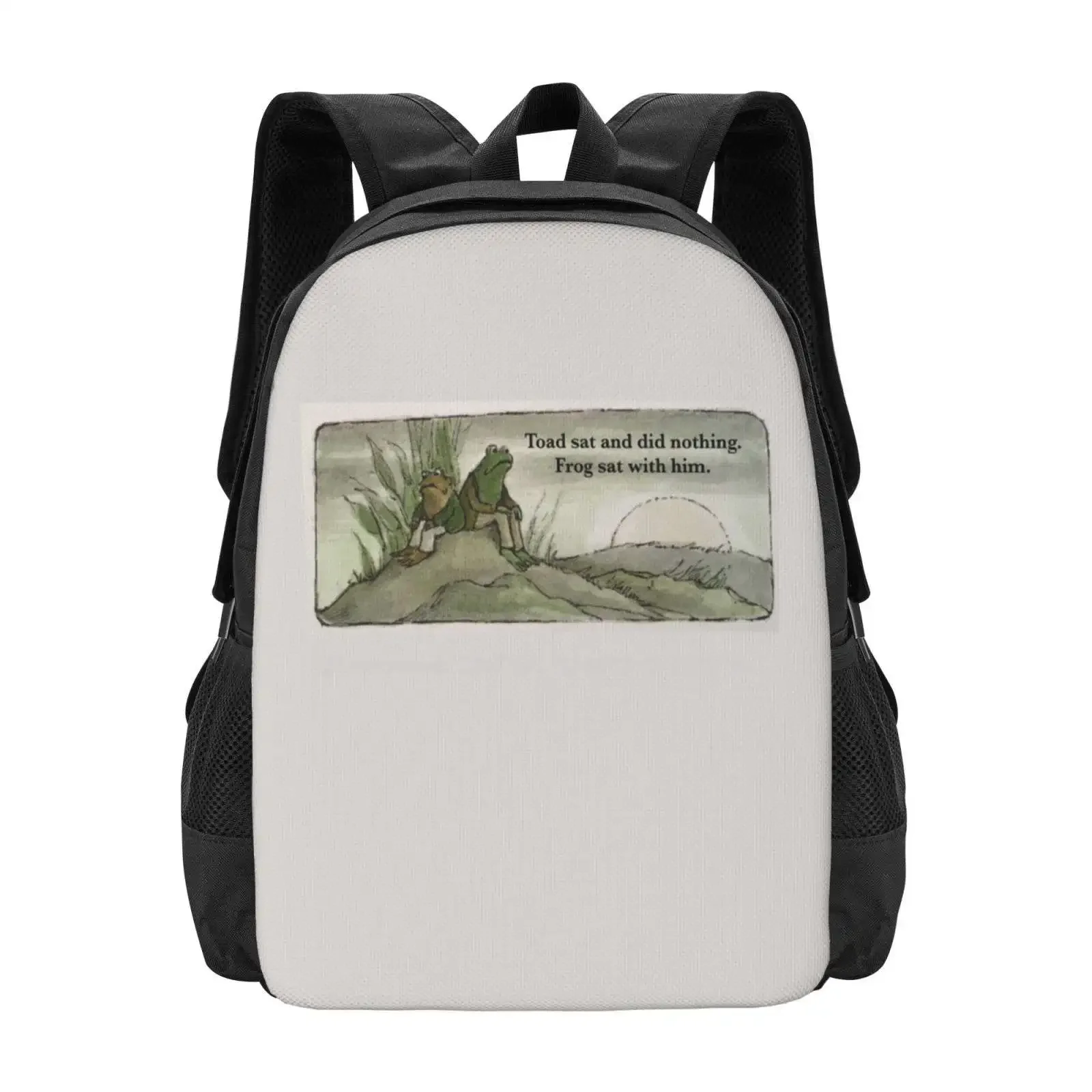 

Toad Sat And Did Nothing. Frog Sat With Him. Hot Sale Schoolbag Backpack Fashion Bags Frog Toad Animal Story Book Nostalgia